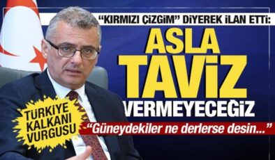 KKTC Cumhurbaşkanı Erhürman: Asla taviz vermeyeceğiz. Türkiye tüm Ada’nın garantörü