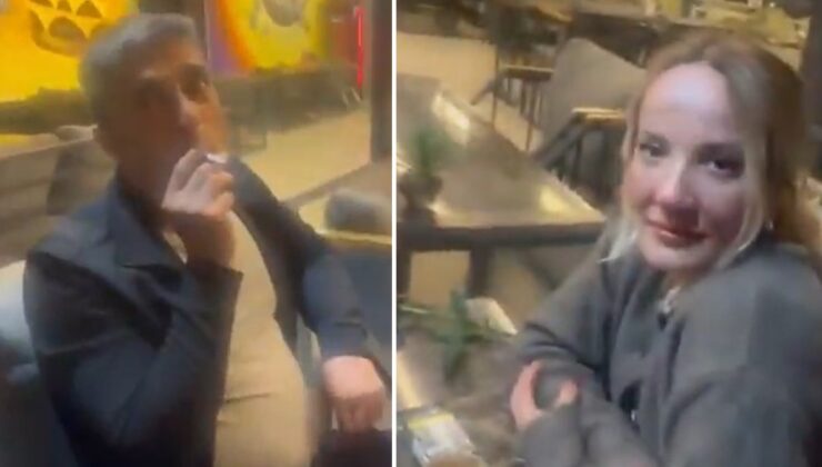 Kocasını kafede bir kadınla baş başa yakaladı: 'Hayırlı olsun'