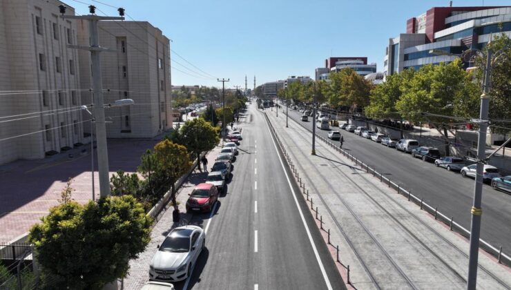 Konya’da Şehit Burak Aydoğan Caddesi asfaltlanarak trafiğe açıldı