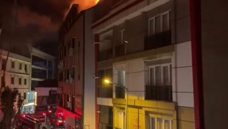 Küçükçekmece’de korkutan yangın: Alevler yan binalara sıçradı