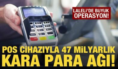 Laleli’de büyük operasyon! Pos cihazıyla 1 milyar 300 bin lira topladılar
