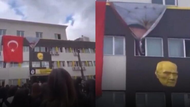 Lise öğrencilerinden Erdoğan posterine tepki