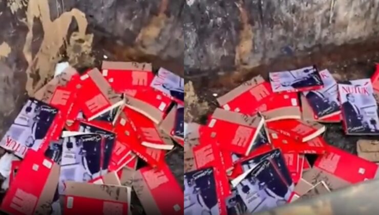 Lisede Nutuk kitapları çöpe atıldı, CHP'den sert tepki geldi