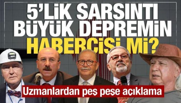 Marmara’daki deprem büyük depremin işareti mi? Uzmanlardan peş peşe açıklama geldi