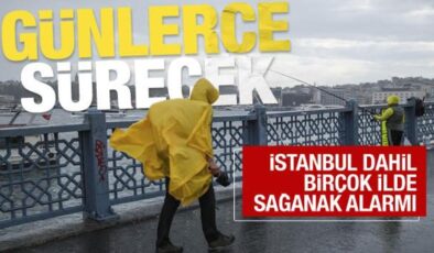 Meteoroloji İstanbul dahil birçok ili uyardı: Günlerce sürecek sağanak geliyor