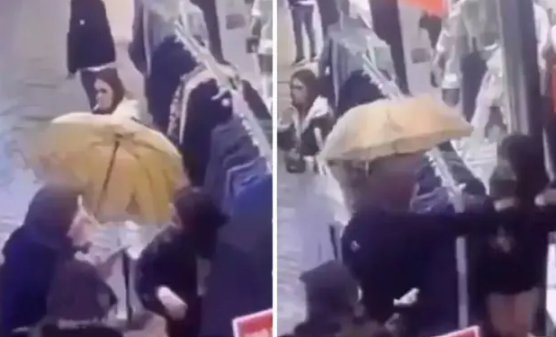 Mini etekli kadına saldırdı gözaltına alındı