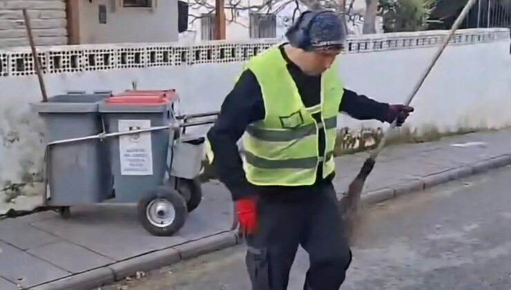 Müzik tutkunu fenomen çöpçüye müzik yasağı geldi!