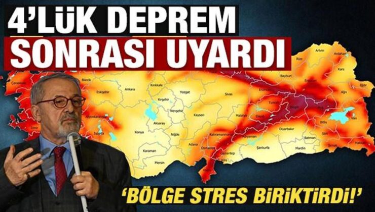 Naci Görür, 4 büyüklüğündeki depremin ardından uyardı: Bölge stres biriktirdi