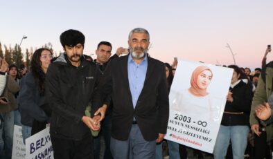 Öğrencilerin eylemine Rojin'in babasından destek