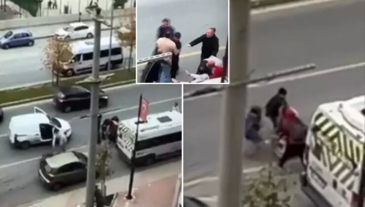 Okul yolunda dehşet! Çocuğunun önünde babaya saldırdı
