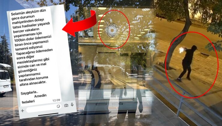 Önce kurşun yağdırdı sonra mesaj attı