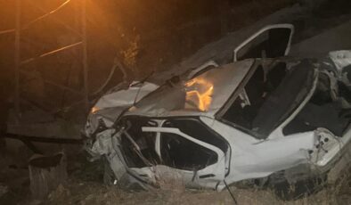 Otomobil, şarampole uçtu: 1 ölü, 3 yaralı