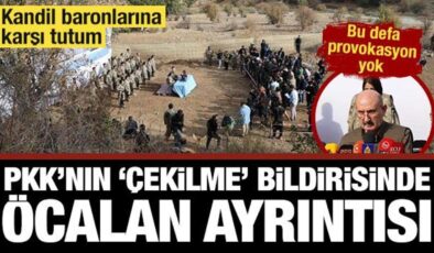 PKK’nın Türkiye’den çekilme açıklamasında Öcalan ayrıntısı… Provoke etmediler