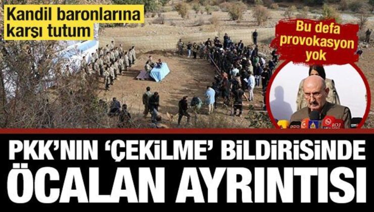 PKK’nın Türkiye’den çekilme açıklamasında Öcalan ayrıntısı… Provoke etmediler