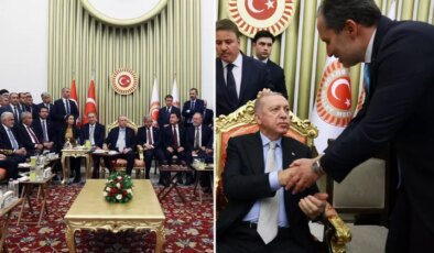 Resepsiyondaki fotoğraf karesine ilişkin bir açıklama da Fatih Erbakan’dan geldi