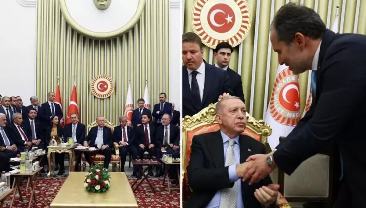Resepsiyondaki fotoğrafa Erbakan'dan açıklama