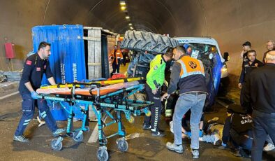 Samsun'da tünelde trafik kazası: 2 yaralı