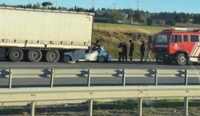 Silivri'de facia kaza! Ölüme son sürat ilerledi