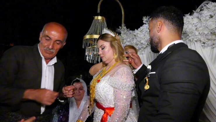 Şırnak'taki düğün 2 gün 2 gece sürdü: Gelin takılan altınları taşıyamadı