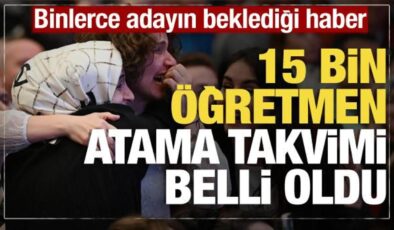 Son dakika: 15 bin öğretmen ataması için başvuru ve atama tarihleri belli oldu!