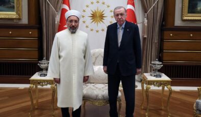 Son dakika: Cumhurbaşkanı Erdoğan, Diyanet İşleri Başkanı Arpaguş’u kabul etti