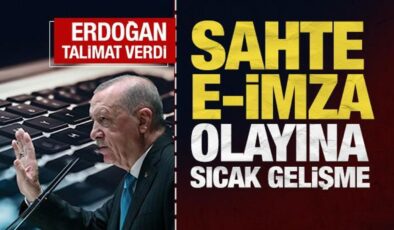 Son Dakika: Sahte E-imza olayına inceleme başlatıldı