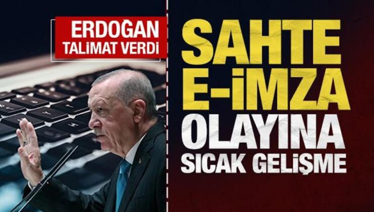 Son Dakika: Sahte E-imza olayına inceleme başlatıldı