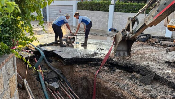 Susuzlukla mücadele edilen kentte tonlarca su boşa aktı