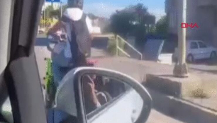 Tek teker üzerinde ilerleyip, hız yaptı; O anlar kamerada