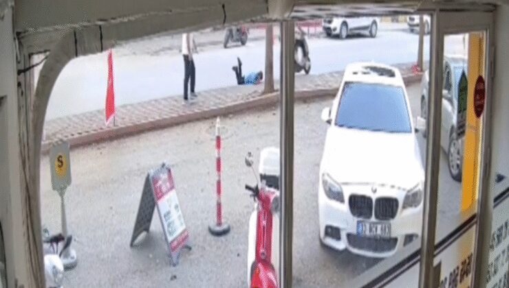 Ters yönde ilerleyen motosiklet çocuğa çarptı!