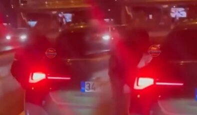 Trafik magandaları bitmiyor! İstanbul'un ortasında kadın sürücüyü yumruklamaya çalıştı