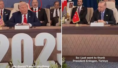 Trump, Erdoğan’ı övdüğü sırada Aliyev’in yüz ifadesi dikkat çekti