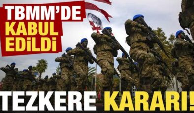 TSK’nın görev süresi uzatıldı! Lübnan, Irak ve Suriye tezkereleri kabul edildi