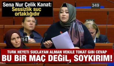 Türk heyetini suçlamaya kalkan Alman vekile tokat gibi cevap: Bu bir maç değil, soykırım