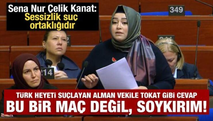 Türk heyetini suçlamaya kalkan Alman vekile tokat gibi cevap: Bu bir maç değil, soykırım