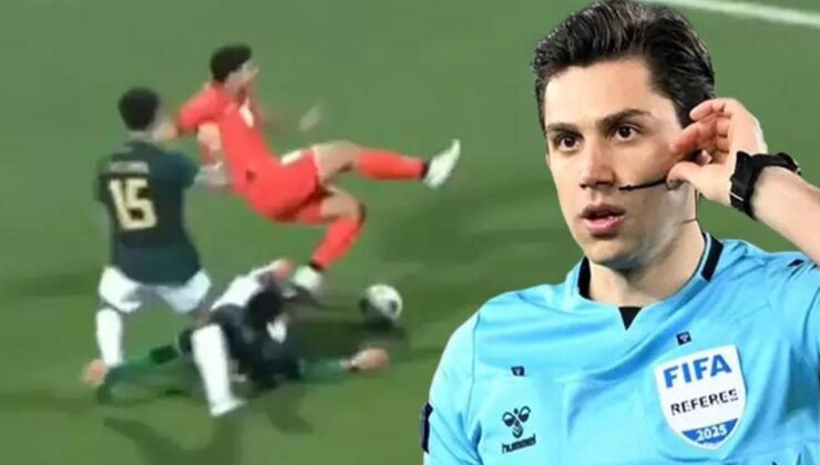 Ürdün-Bolivya maçına hakem Mehmet Türkmen damga vurdu! Acılar içinde sahadan çıktı