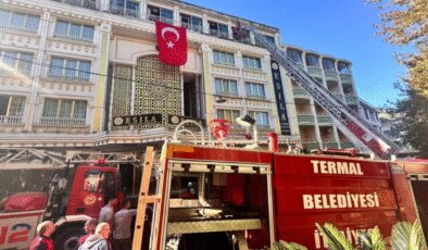 Yalova’da 5 katlı otelin makine dairesinde yangın