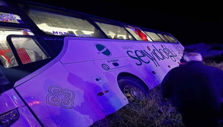 Yemekten zehirlendi kullandığı otobüs devrildi: 6 yaralı