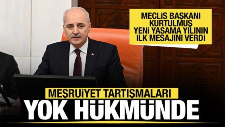 Yeni yasama yılı başladı! Meclis Başkanı Kurtulmuş ilk mesajı verdi
