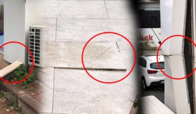 Yıkımdan 24 saat önce… Tahtalarla tutturulmuş…