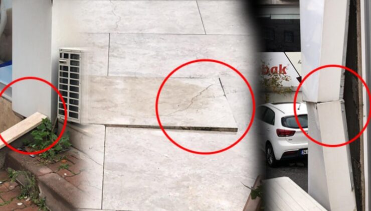 Yıkımdan 24 saat önce… Tahtalarla tutturulmuş…