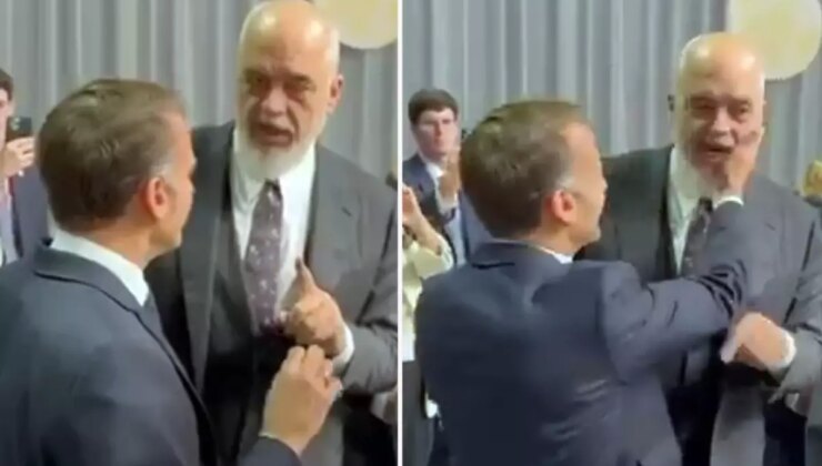 Zirveye damga vuran olay! Macron, Arnavutluk Başbakanı’na tokat attı