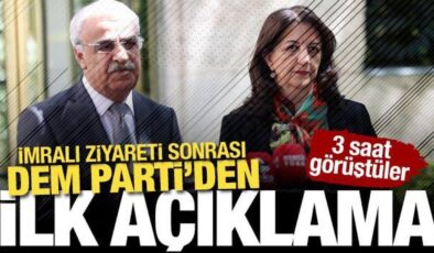 3 saat görüştüler: İmralı ziyareti sonrası DEM Parti’den ilk açıklama