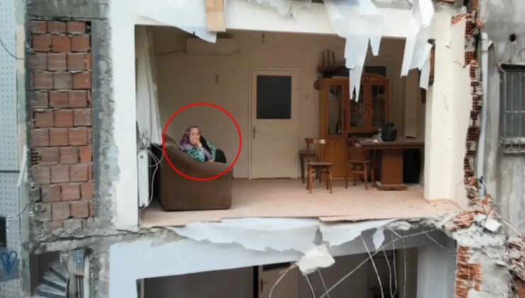 4 katlı bina yıkıldı; bitişikteki apartman duvarsız kaldı