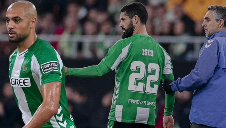 7 dikiş atıldı! Real Betis’te Amrabat ve Isco şoku
