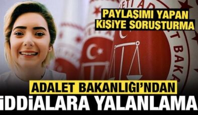 Adalet Bakanlığından, ‘Şule Çet cinayetinin hükümlüsü tahliye edildi’ iddiasına yalanlama