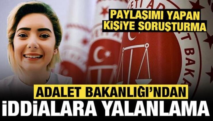 Adalet Bakanlığından, ‘Şule Çet cinayetinin hükümlüsü tahliye edildi’ iddiasına yalanlama