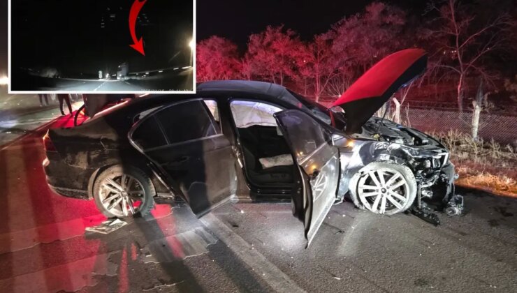 AK Partili milletvekilin ölümden döndüğü trafik kazası kamerada