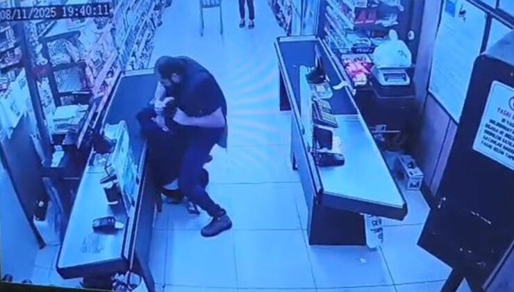 Aldığı haber sonrası market çalışanına tekme tokat saldırdı