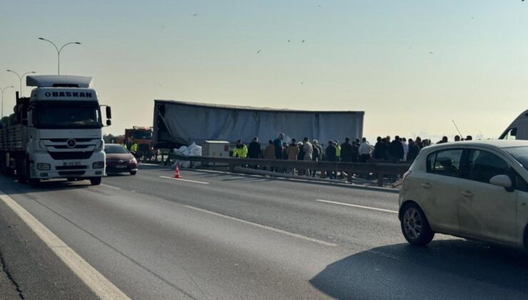 Anadolu Otoyolu’nda kaza: Yol kapandı!